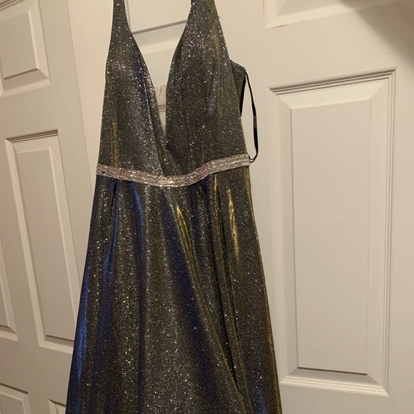 holographic glitter dress Holographic Glitter Bustier Mini Dress – Ragstock main image 0